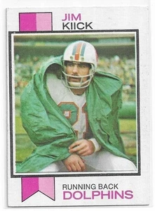 Jim Kiick 1973 Topps Football Karte #316 Miami Dolphins EX - Bild 1 von 1