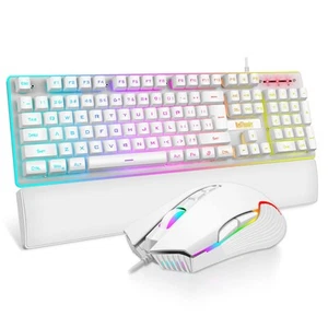 Combiné clavier et souris de jeu filaire K10, disposition UK, True RGB - Photo 1/5