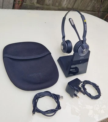 Jabra Engage 75 Stereo Wireless DECT Telephone Headset complet set + pouch - Image 1 of 4