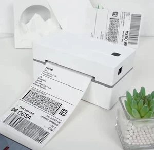 Termiczna drukarka etykiet nie wymaga atramentu 300DPI 4x6 WiFi Bluetooth - Zdjęcie 1 z 3
