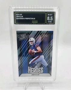 2024 Josh Allen Leaf Heros & Prospects Blue 5/99 Buffalo Bills classificato quasi nuovo-MT + 8,5 - Foto 1 di 3