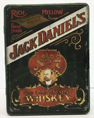 Vintage Jack Daniels Old No. Conjunto de 7 cartas de pôquer fichas lata incompleto - Imagem 1 de 4