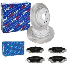 DISCOS DE FRENO JAPKO 282mm + PASTILLAS TRASERAS aptos para HONDA FR-V BE + STREAM RN - Imagen 1 de 5