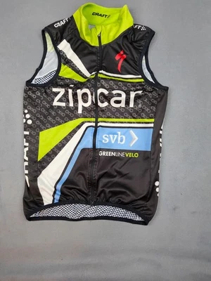 Craft Cycling Jersey Womens Medium Black Vest Zipcar Pockets Full Zip Bicycle - Image 1 of 4