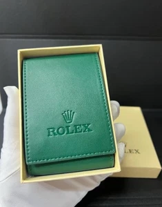 Full Box - Rolex Green Leather Watch Case Travel Pouch, 1 Watch Case VIP Gift - Bild 1 von 5