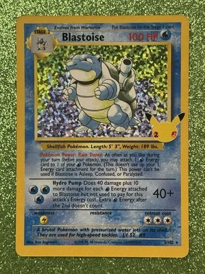 Blastoise - Celebrations: Classic Collection, NM, Holo Rare, 2/102 (Pokémon TCG) - Image 1 of 2