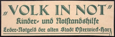 OSTERWIECK 1923 Piece of XX-RARE Envelope for Leather Notgeld Germany Leder - Image 1 of 2