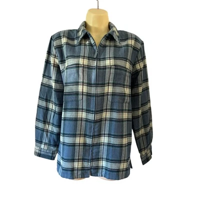 Classics by Jantzen Vintage Blue Plaid Shirt Jacket Size S - Image 1 of 4