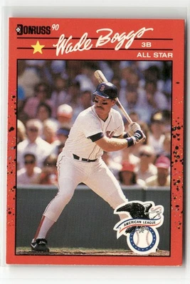 Donruss #712 Wade Boggs Boston Red Sox 1990 Foto 1 de 2