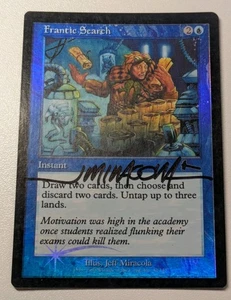 Frantic Search Urza's Legacy Foil (Signed) - Picture 1 of 10