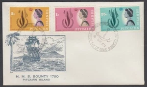 PITCAIRN ISLAND 1968 HUMAN RIGHTS YEAR FDC SET OF 3 STAMPS (ID:PI54) - Picture 1 of 1