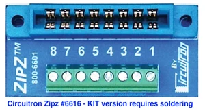 Circuitron 6616 ZipZ-KIT  Solderless Connection System Tortoise & SMAIL  6 Pack - Picture 1 of 4