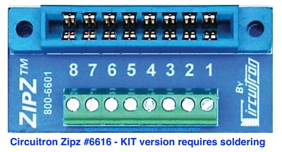 Circuitron 6616 ZipZ-KIT  Solderless Connection System Tortoise & Smail 6 Pack  - Image 1 of 4