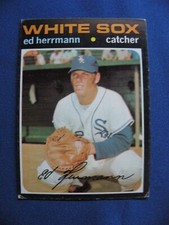 1971 Topps Baseball Cards Ed Herrmann Chicago White Sox #169