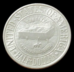 1936 SILVER YORK 50c COMMEMORATIVE MINT STATE COIN - Picture 1 of 2