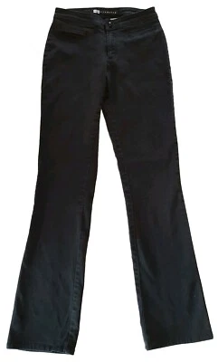 Pantalones de mezclilla ajustados negros de colección Ellemenno talla 3 tiro medio cintura 25" Foto 1 de 4