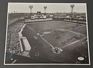STAN MUSIAL & ENOS SLAUGHTER Signed 11x14 Photo-HOF-ST. LOUIS CARDINALS-PSA - Picture 1 of 4