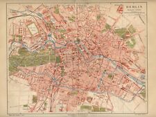 N. 2  Antiche MAPPE Topografiche 1898 = BERLINO e dintorni= OLD MAPS