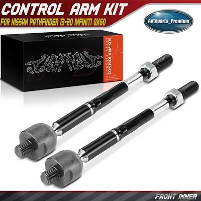 2x Front Inner Tie Rod End Kit for Nissan Pathfinder 13-20 Infiniti QX60 14-20 - Image 1 of 4
