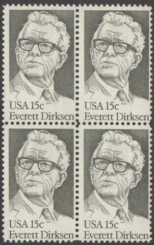 Scott # 1874 - US  Block Of 4 - Everett Dirksen - MNH -1981 - Image 1 of 1