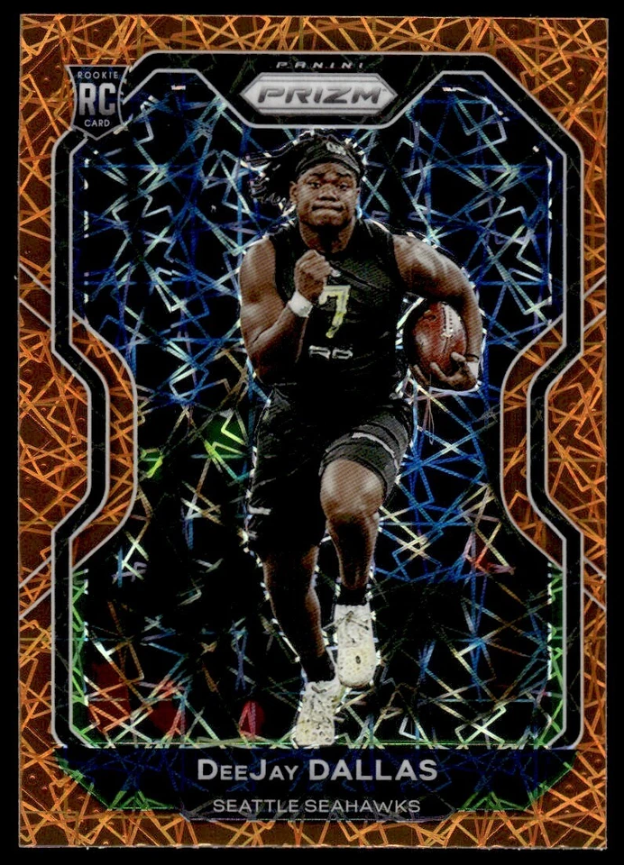 2020 Panini Prizm ORANGE PRIZM DeeJay Dallas Rookie Seattle Seahawks #390 - Image 1 of 2