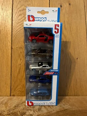 BURAGO 1/64 Juego de 5 Modelos de Metal Diecast Fabricantes Alemanes (012) Foto 1 de 3