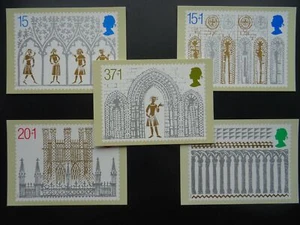 Ely Cathedral CHRISTMAS POSTCARD SET c1989 PHQ 122(b) 11/89 Design by Gentleman - Picture 1 of 7