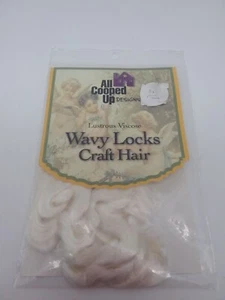 Viscose Wavy Locks Blonde Doll Hair by All Cooped Up Vintage NOS Platinum - Picture 1 of 2