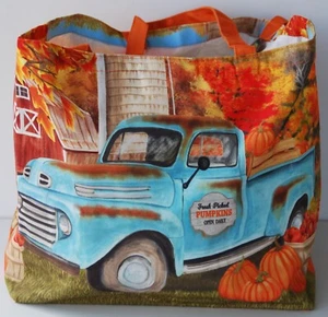 Fresh Picked Pumpkins Canvas Tote Bag - Picture 1 of 11