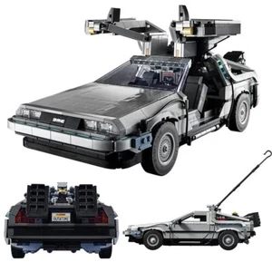 MOC VERSION Back to the Future Time Machine DELOREAN 1872pcs NEW NO BOX - Picture 1 of 6