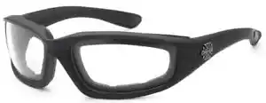 Choppers 901 Padded Foam Wind Resistant Sunglasses Motorcycle Glasses UV Protect - Picture 1 of 2