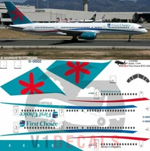 V1 Decals Boeing 757-200 First Choice Airways for 1/144 Minicraft Model Kit - Foto 1 di 8