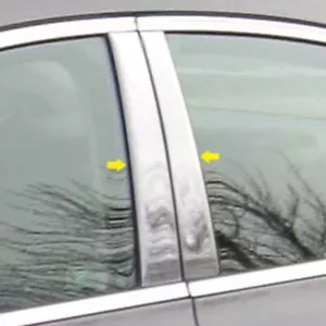 4x Silvery Pillar Posts Door Trim For Volkswagen Polo Mk4 9N Sedan 2002-10 2007 - Picture 1 of 8