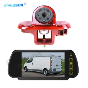 7" Monitor Rear Brake Light Reversing Camera for Renault Trafic Vauxhall Vivaro - Picture 1 of 19