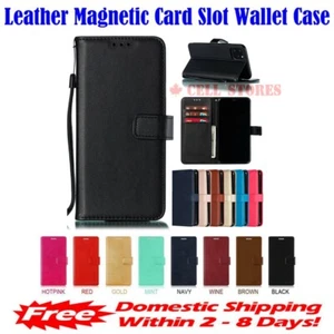 Premium Leather Magnetic Card Slot Wallet Flip Case for iPhone 11 Pro (5.8") - Bild 1 von 15