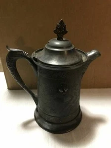 Ornate Silver Plate Coffee Pot with Hinged Lid - The ACME Silver Co - Toronto - Picture 1 of 10