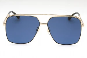 Gucci GG1099SA ASIAN FIT Sunglasses Gold Gold Blue New - Picture 1 of 4