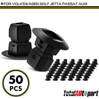 50Pcs Nut Wheelhouse Shell Mounting Clip Screw Grommet for Volkswagen R32 Nylon - Image 1 of 4