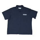 RED KAP Worker Shirt Blue Short Sleeve Mens XL