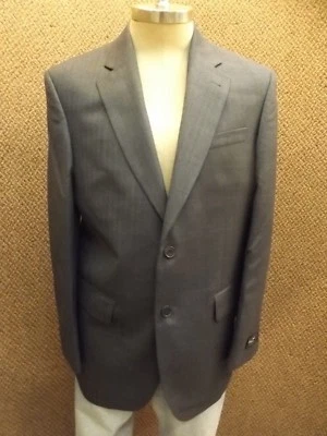 Warren Sewell NEW NOS Blue Herringbone 100% Wool Suit Jacket Blazer Regent 40R - Image 1 of 4
