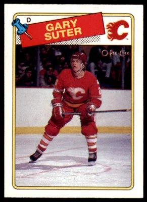 1988-89 O-Pee-Chee Gary Suter . Calgary Flames #43 - Image 1 of 2