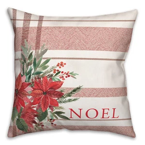 Creative Products Noel Plaid 18 x 18 Indoor / Outdoor Pillow - Picture 1 of 3