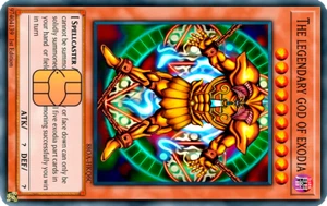 Legendary Exodia Credit debit card skin decal sticker small chip holographic - Picture 1 of 2