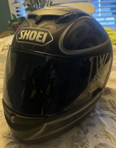 Shoei Motercycle Full Face Helmet Size Small with Model CX-1V Visor - Picture 1 of 9