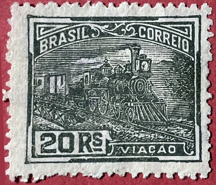 Tren Locomotora Brasil 1921 20R Sc-237 Marrón Oliva Usado Nº2 #Wh64 Foto 1 de 1
