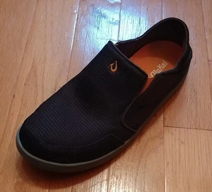 OLUKAI NOHEA MESH MEN'S GREEN SLIP-ON MOCCASIN LOAFERS SIZE 44.5 EUR / 11.5 US   - Picture 1 of 12