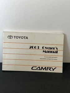 2003 TOYOTA CAMRY OWNER'S MANUAL (FREE SHIPPING) - Picture 1 of 3
