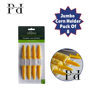 Jumbo Corn Holder - Pack Of 8 - Perfect For Barbeque And Food Service - Picture 1 of 1