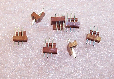 QTY (100) 3 POSITION VERTICAL FRICTION HEADERS 2.54mm 1100-6-104-01-1 METHODE - Image 1 of 2