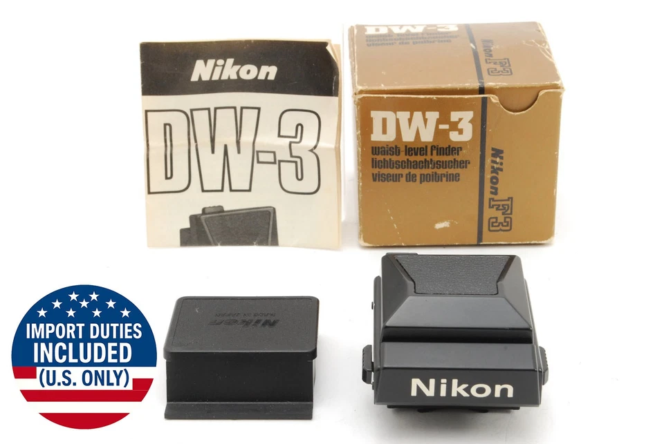 Box 【MINT】 Nikon DW-3 Waist Level View Finder Film Camera F3 T P HP From JAPAN - Image 1 of 4